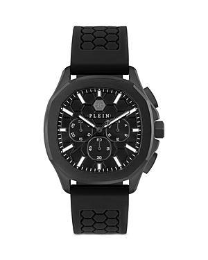 PHILIPP PLEIN Spectre Chronograph Silicone Strap Watch, 44mm Product Image