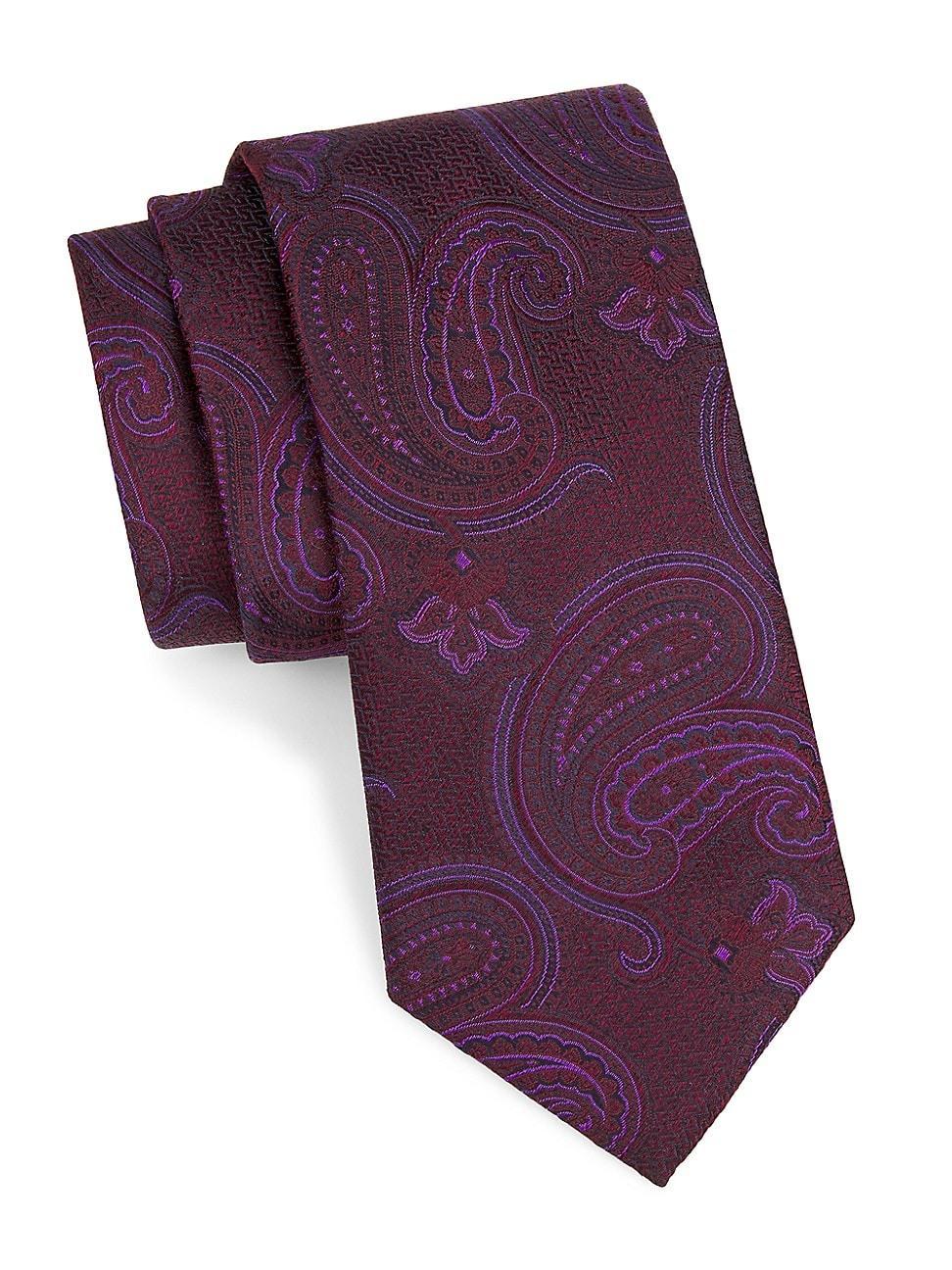 Mens Paisley Silk Tie Product Image