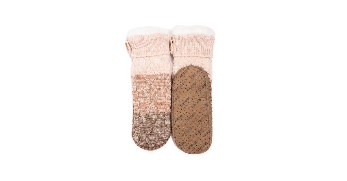 Womens MUK LUKS Chunky Short Slipper Socks Product Image