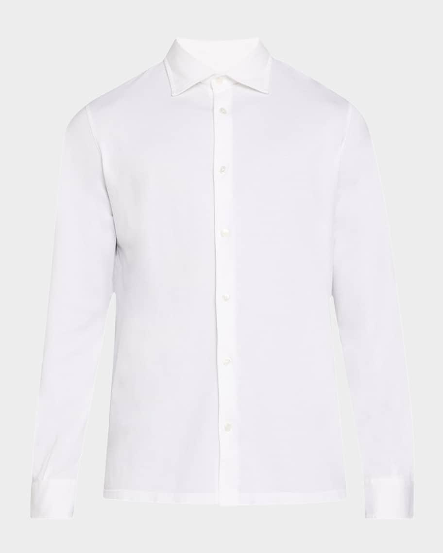 Mens Jason Jersey Button-Down Shirt Product Image