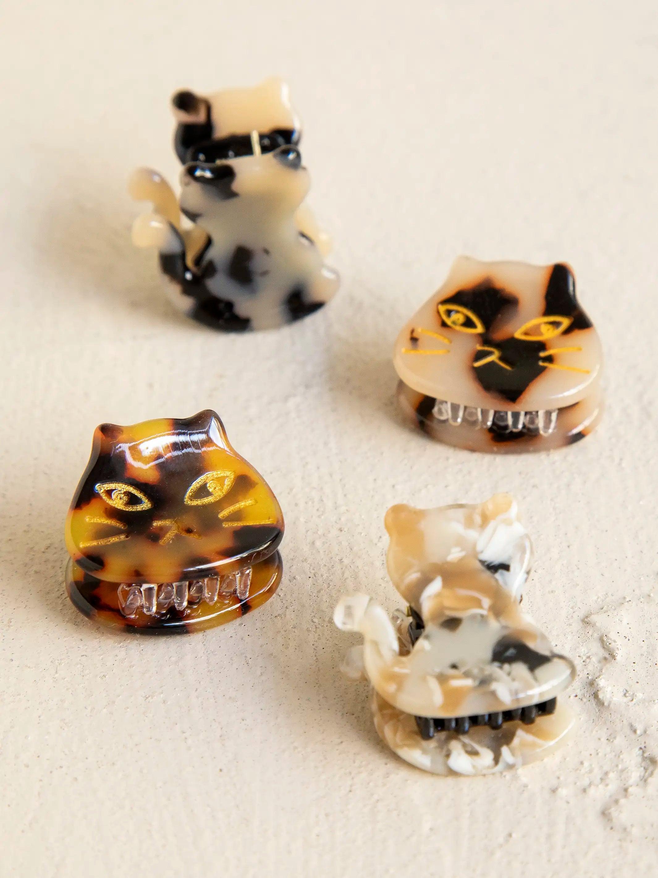 Mini Kitty Cat Hair Clips, Set of 4 Product Image