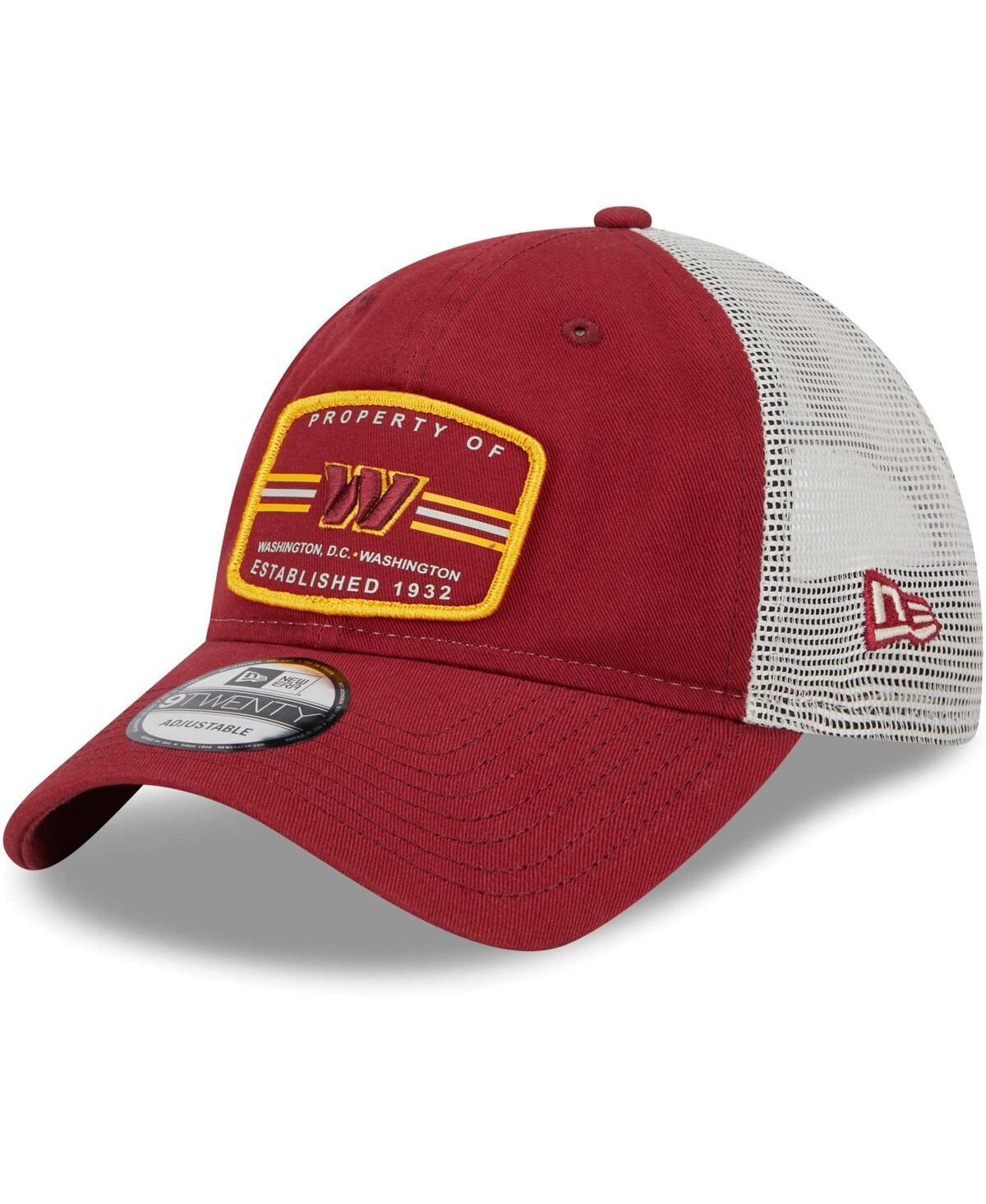 Mens New Era Burgundy Washington Commanders Property Trucker 9TWENTY Snapback Hat Product Image