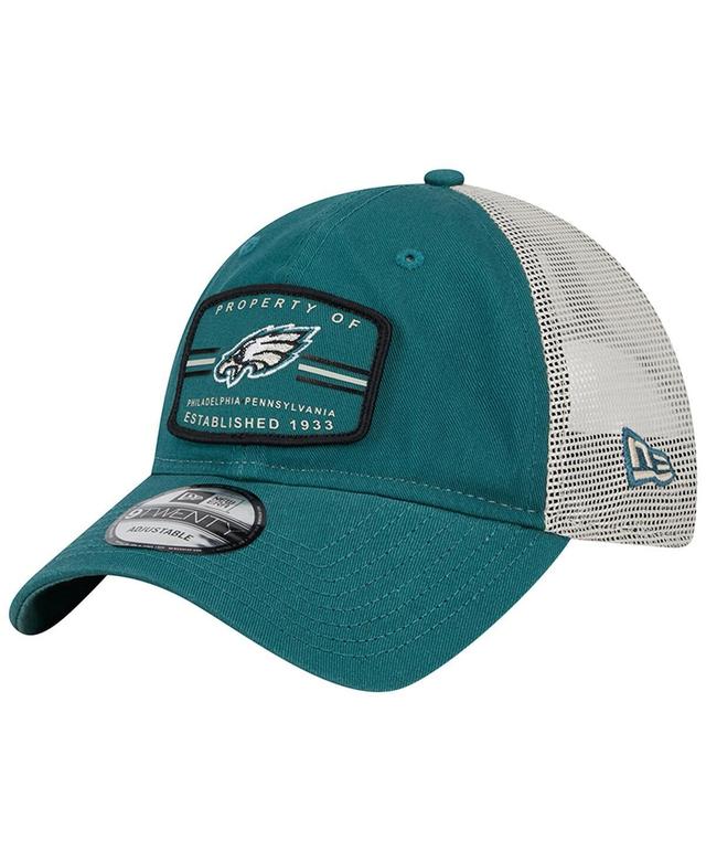 Mens New Era Midnight Green Philadelphia Eagles Property Trucker 9TWENTY Snapback Hat Product Image