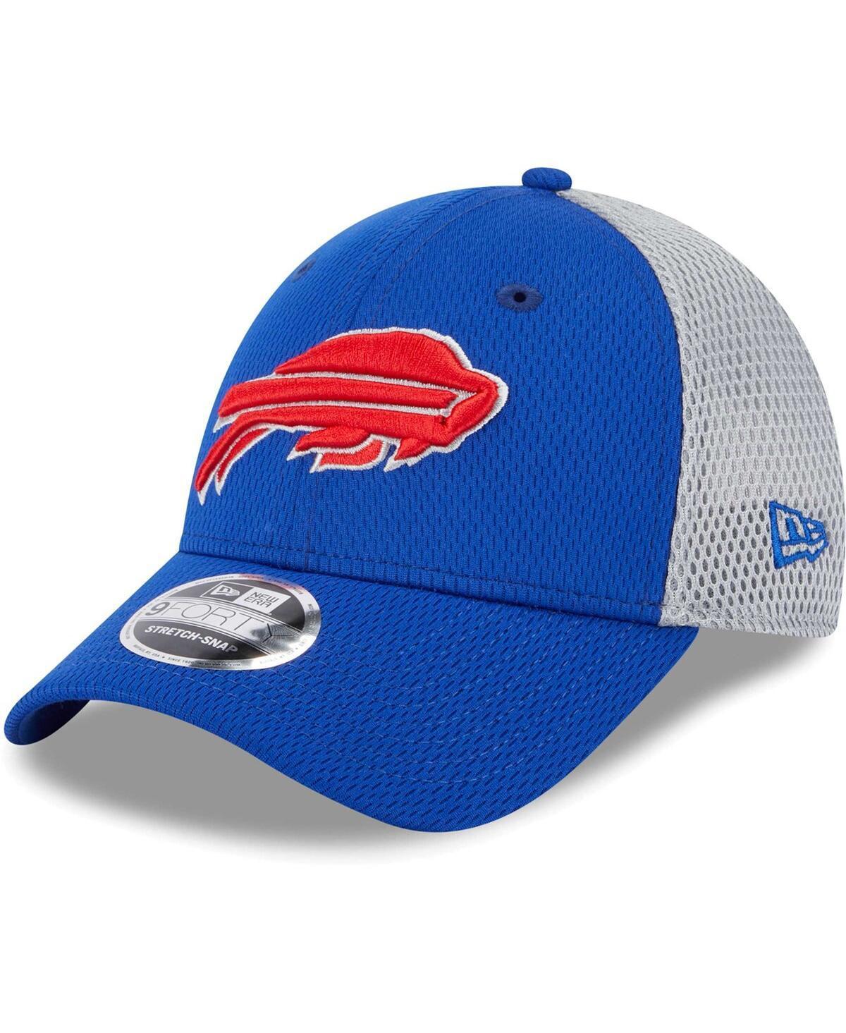 Mens New Era Royal Buffalo Bills Outline Trucker 9FORTY Adjustable Hat Product Image