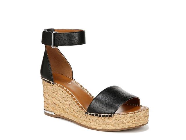 Franco Sarto Clemens Raffia Espadrille Wedge Heel Sandals Leather) Women's Sandals Product Image