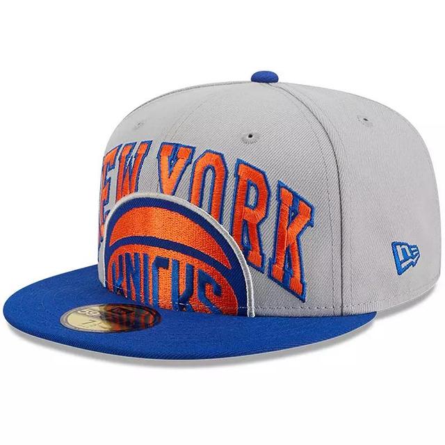 Mens New Era Gray/Blue New York Knicks Tip-Off Two-Tone 59FIFTY Fitted Hat Product Image