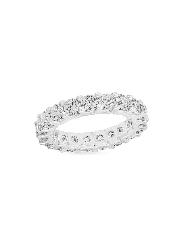 Womens 14K White Gold & 3.35 TCW Diamond Eternity Ring Product Image