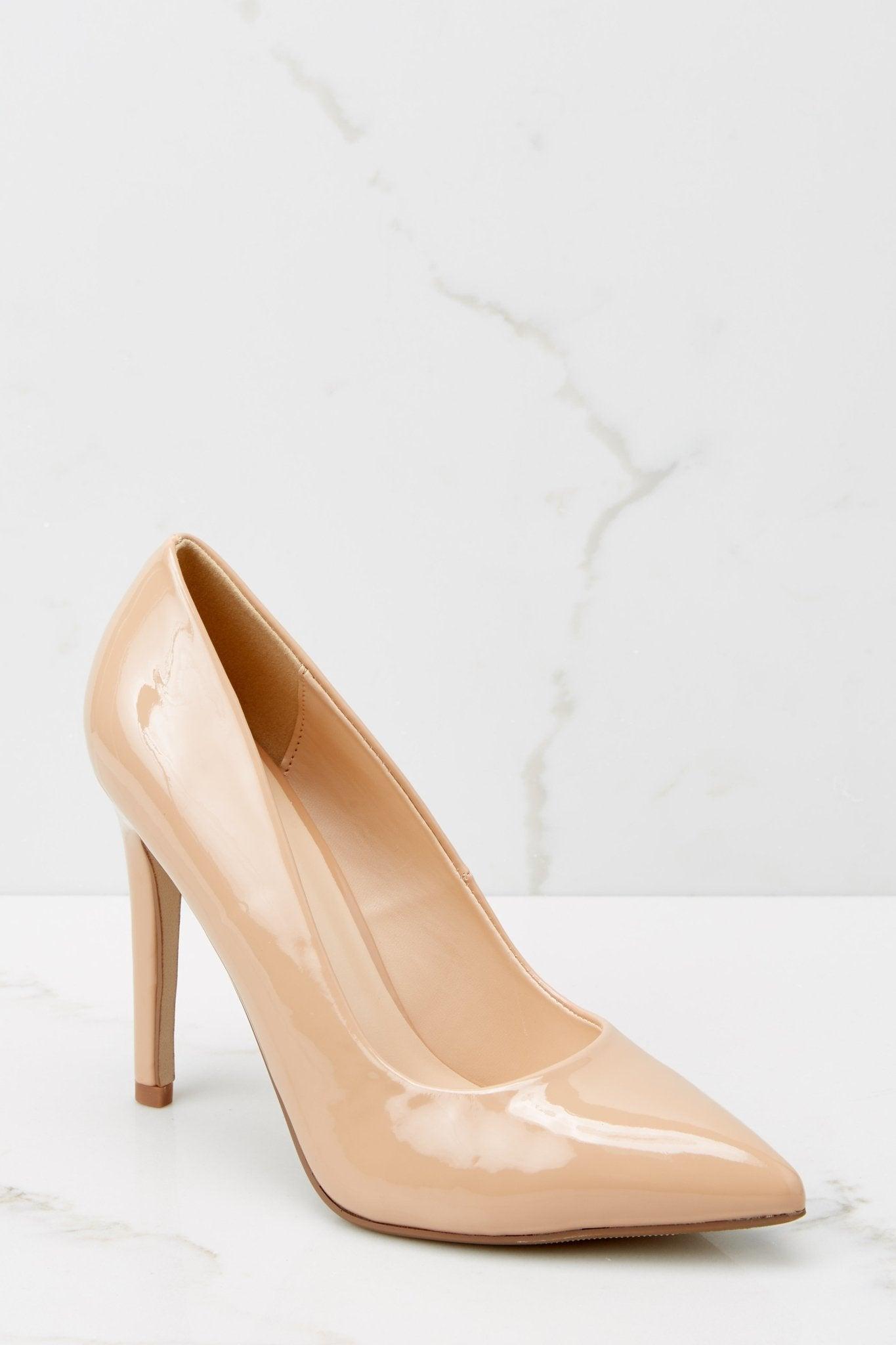 Higher Heights Nude Pointed Pumps Beige product image