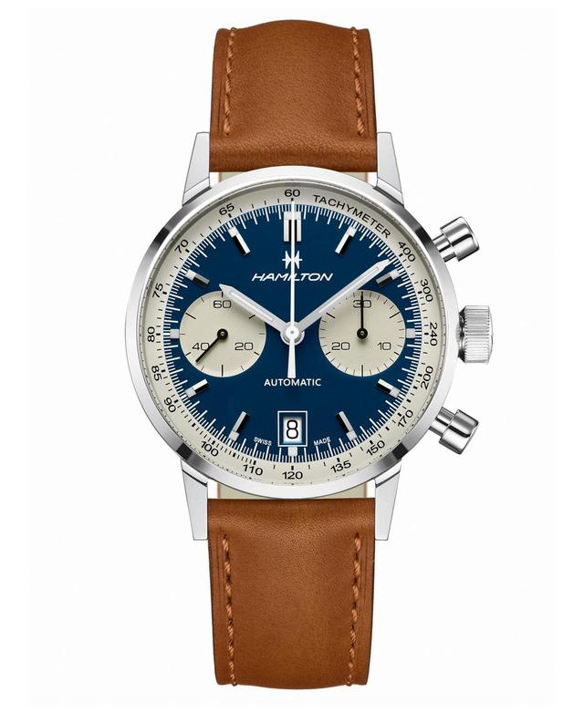 Hamilton American Classic Automatic Chronograph Leather Strap Watch, 40mm Product Image