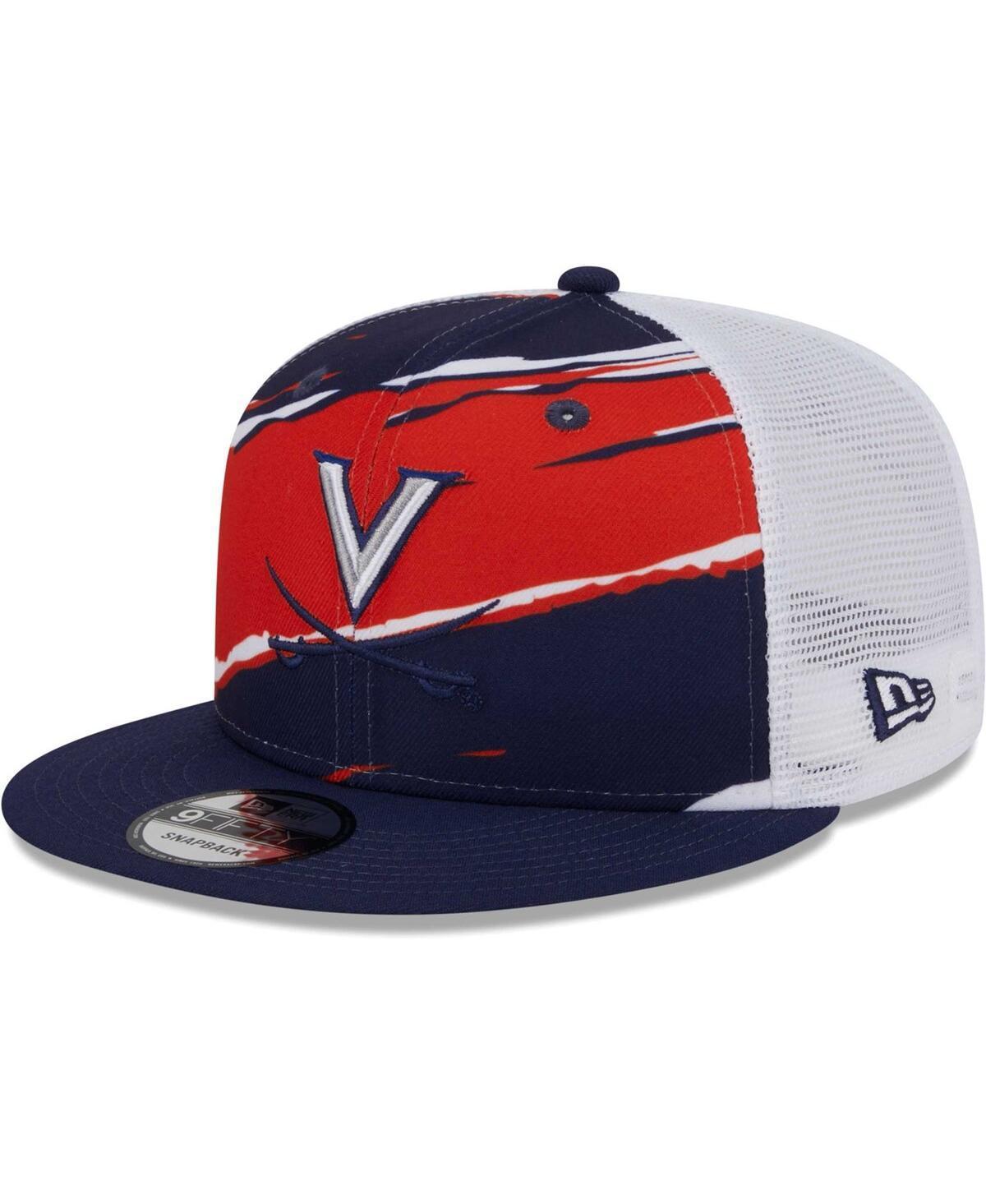 Mens New Era Virginia Cavaliers Tear Trucker 9FIFTY Snapback Hat, Blue Product Image