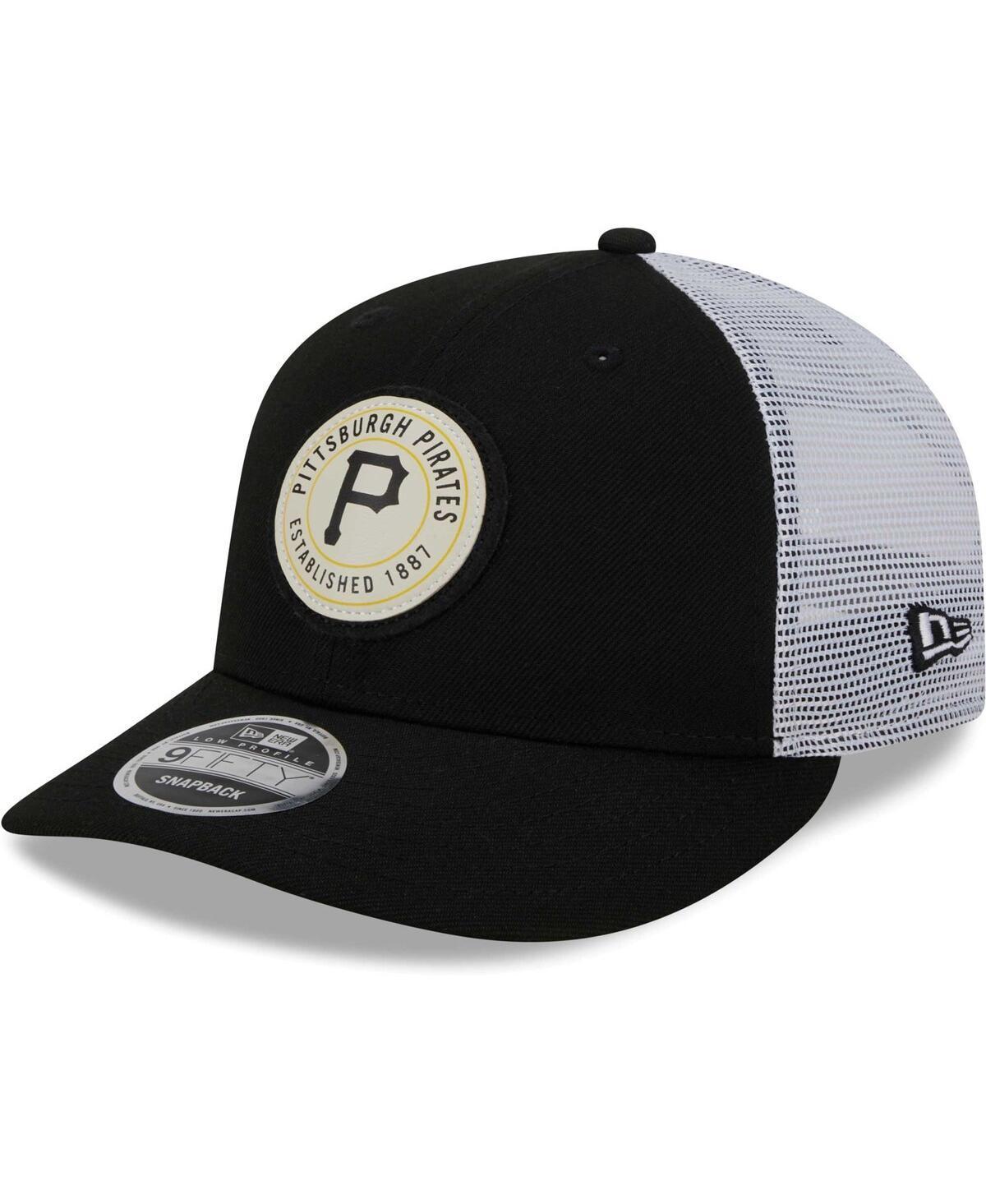 Mens New Era Black Chicago White Sox Circle Trucker Low Profile 9FIFTY Snapback Hat Product Image