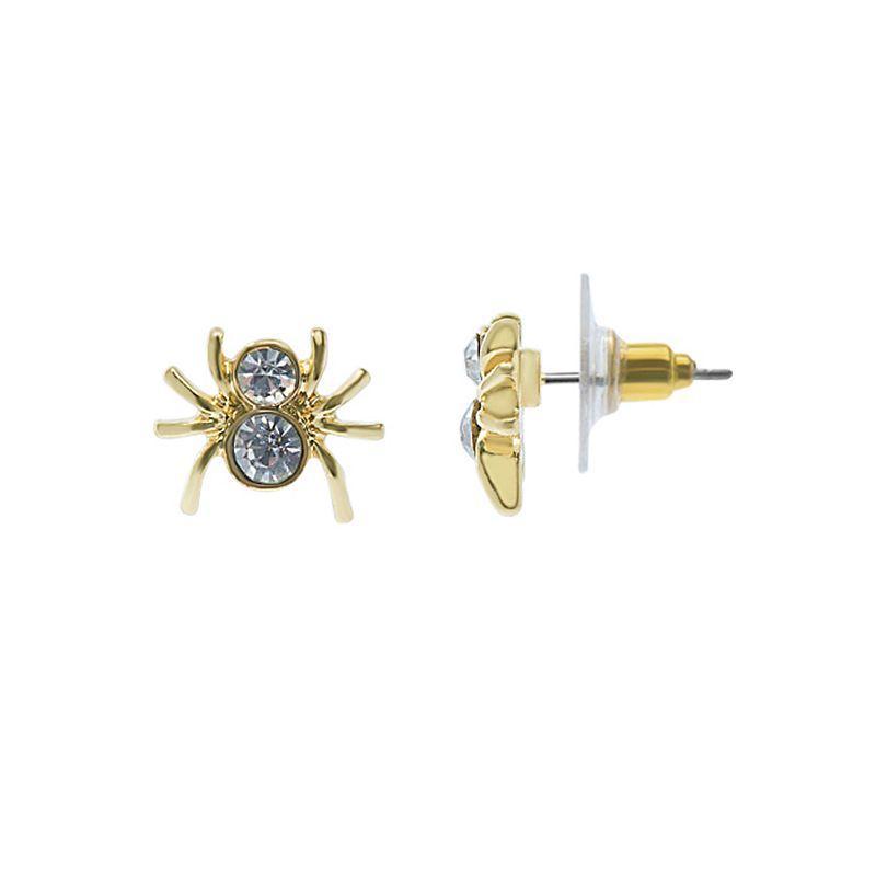 LC Lauren Conrad Crystal Spider Stud Earrings, Womens, White Product Image