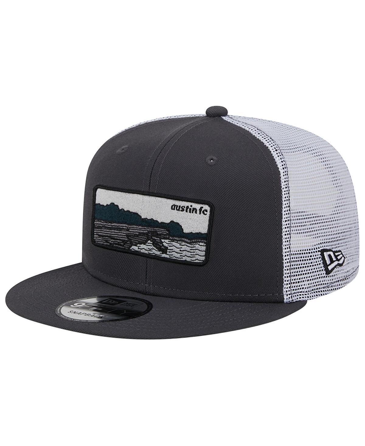 Mens New Era Black Austin Fc Outdoor Trucker 9FIFTY Snapback Hat - Black Product Image