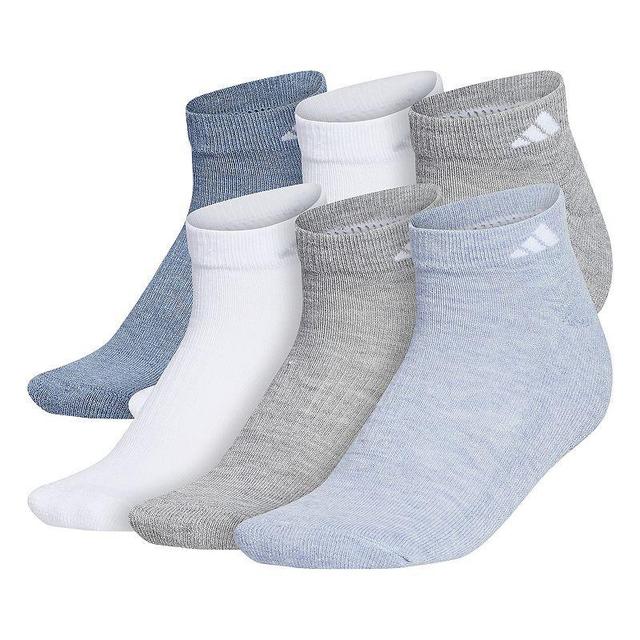 Womens adidas Athletic Low-Cut Sock 6-Pack Grey Gray Washed Product Image