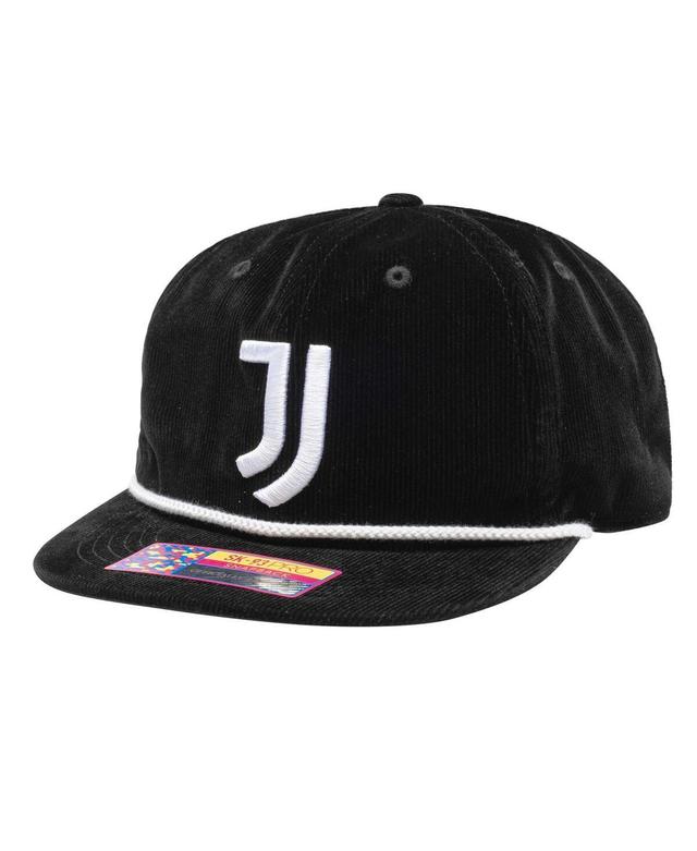 Mens Black Juventus Snow Beach Adjustable Hat Product Image