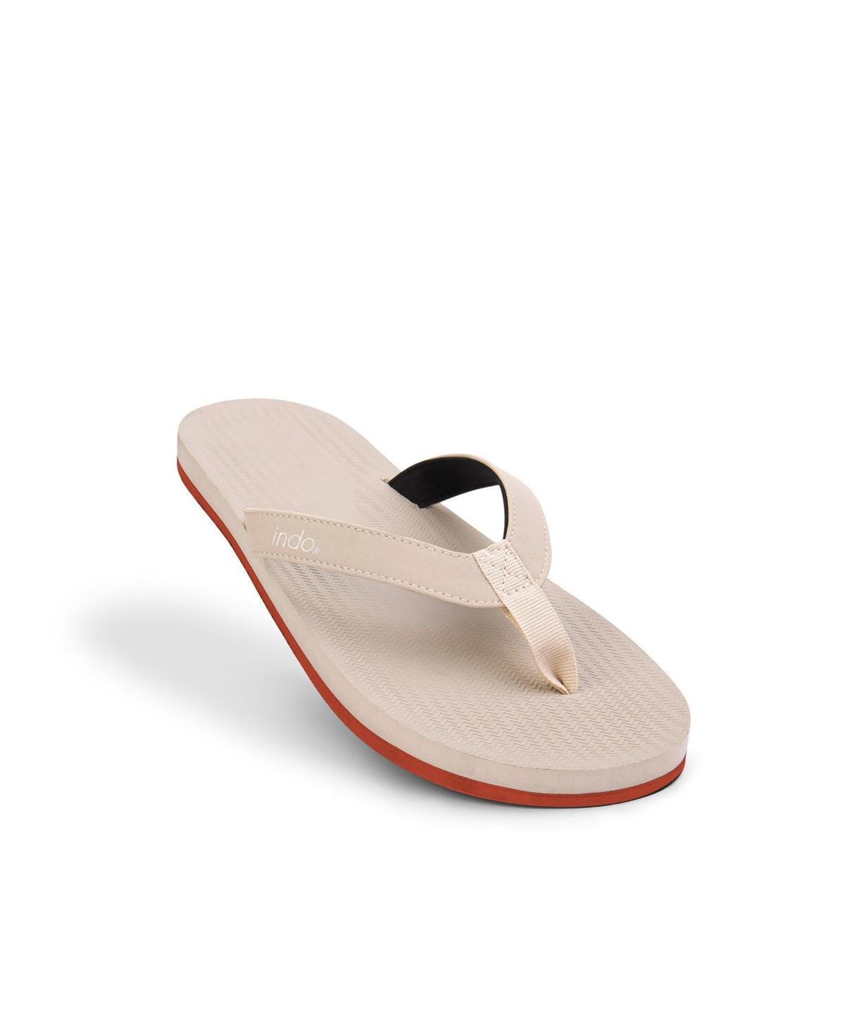 Indosole Mens Men s Flip Flops Sneaker Sole - Orange sole Product Image