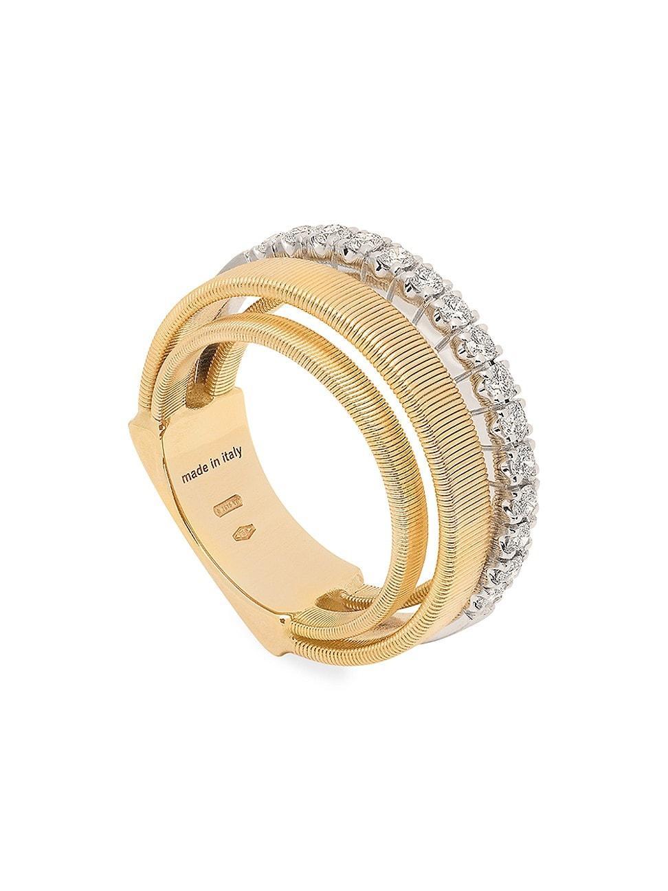 Womens Masai Two-Tone 18K Gold & 0.45 TCW Diamond Ring Product Image