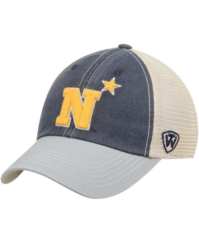 Mens Top of the World /Tan Midshipmen Offroad Trucker Hat, Blue Product Image