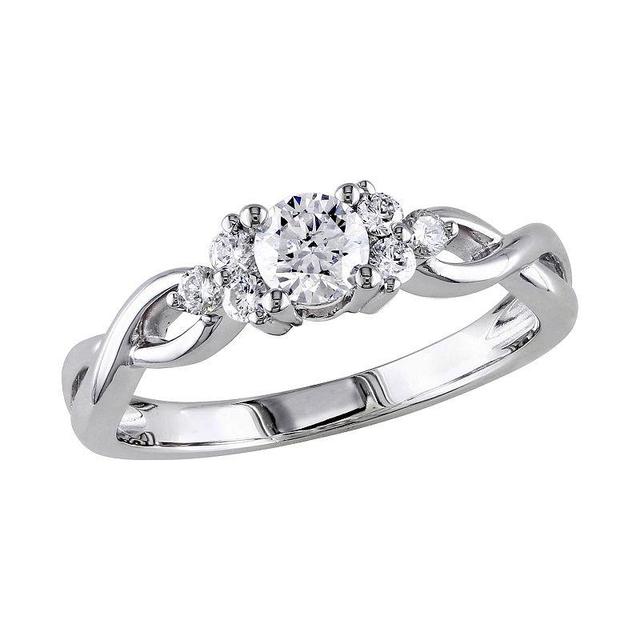 Stella Grace 14k White Gold 1/2 Carat T.W. Diamond Engagement Ring, Womens 14k Whgold Product Image