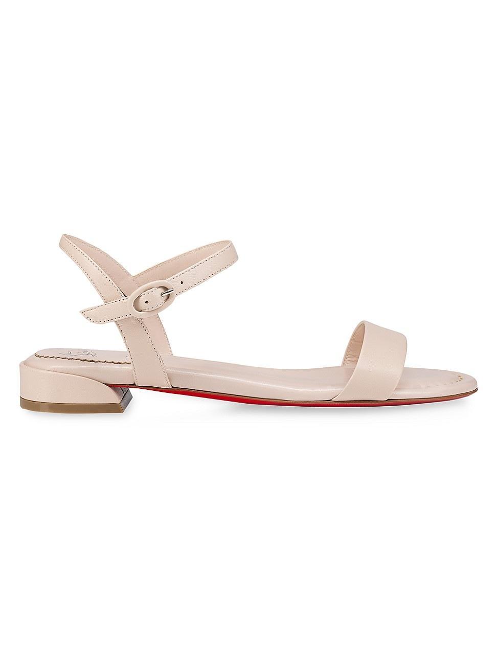 Womens Sweet Jane Nappa Leather Flat Sandals Product Image