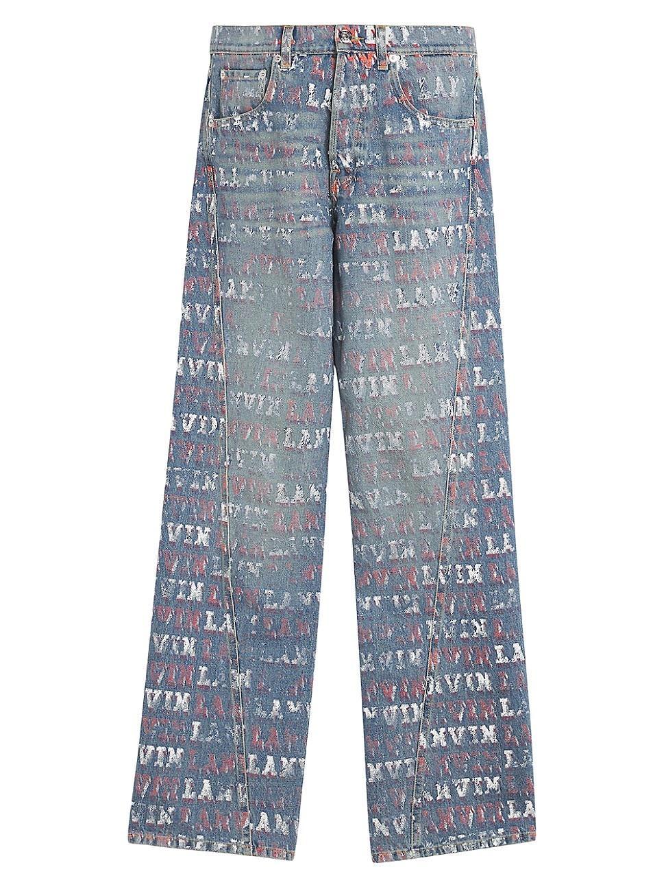 Lanvin X Future Straight Fit Printed Pants For Men Product Image