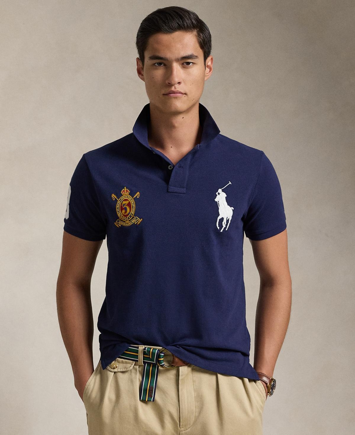 Mens Mesh Pony Sport Polo Shirt Product Image