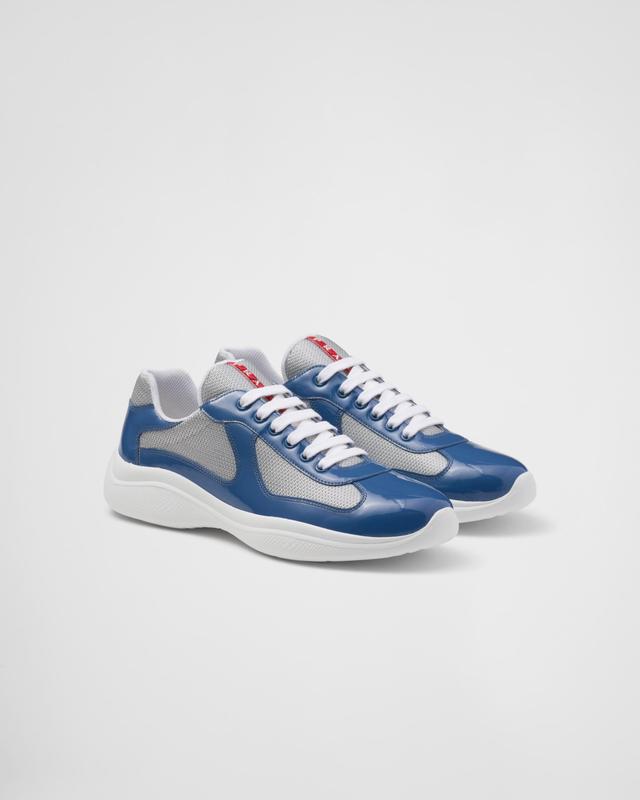 Patent leather and technical fabric Prada America's Cup sneakers Product Image