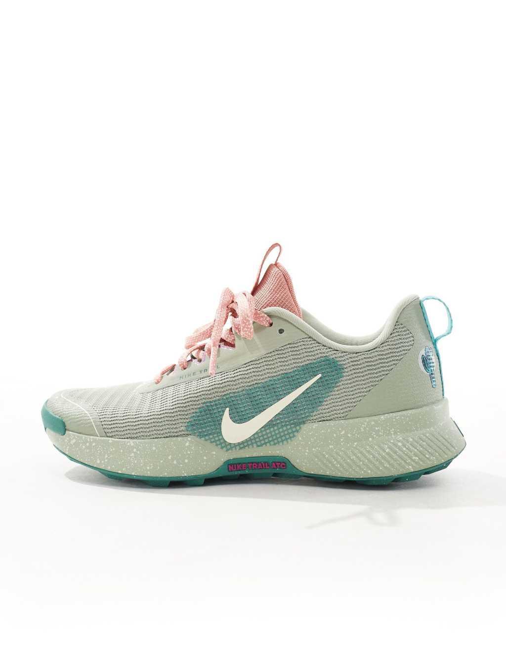 Nike Running Juniper Trail 3 sneakers in light green Product Image