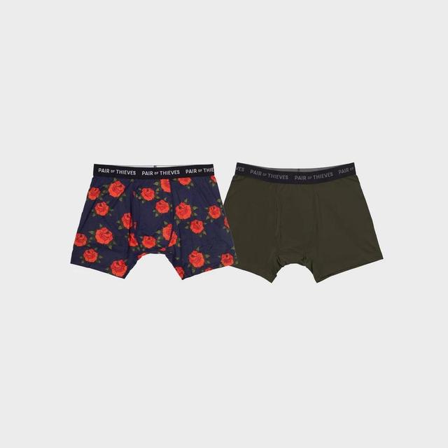 Pair of Thieves Mens Floral Super Fit Boxer Briefs 2pk - Multi Product Image