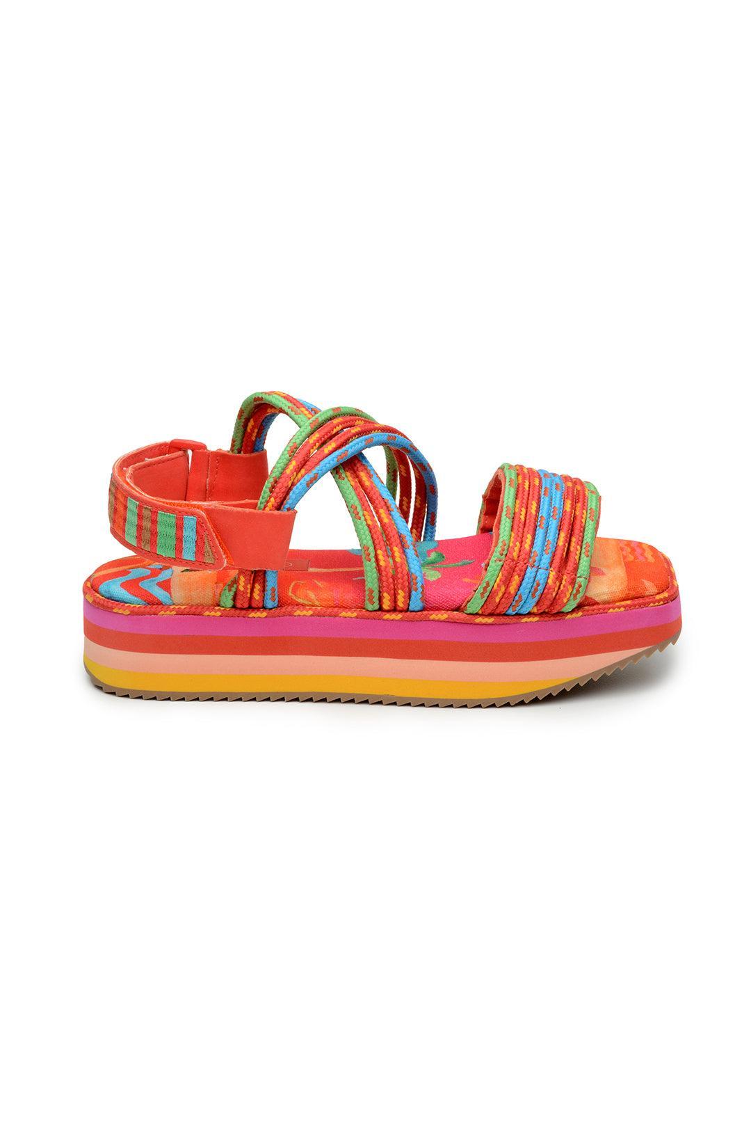 Tropical Platform Sandal Product Image