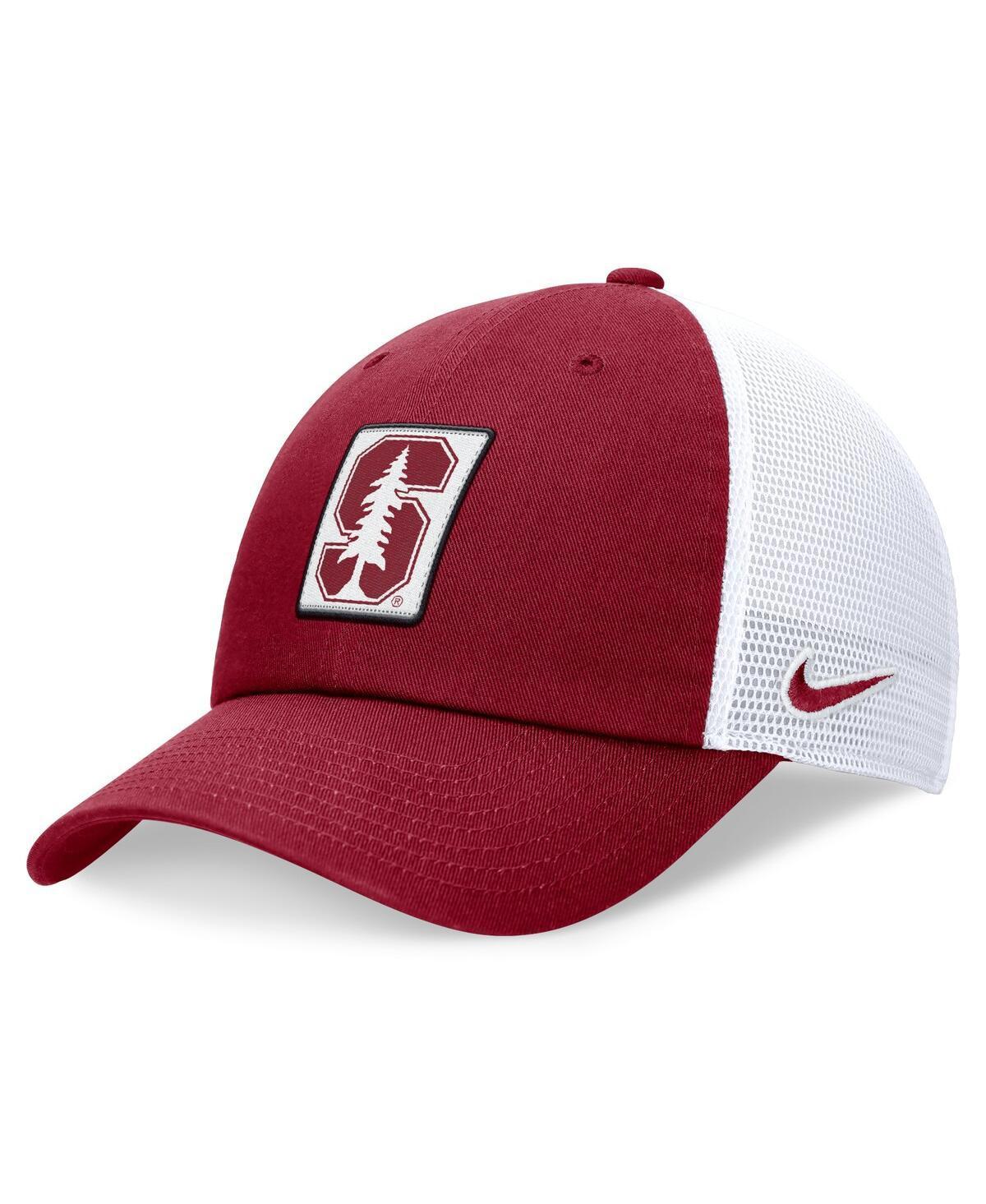 Nike Mens Cardinal Stanford Cardinal Primetime Club Trucker Adjustable Hat - Cardinal, White Product Image