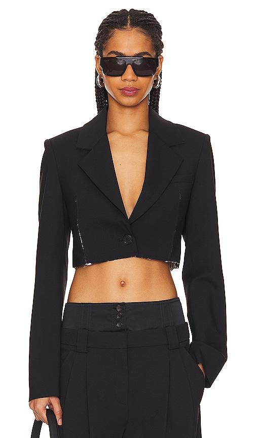 Cropped Slashed Jacket Product Image