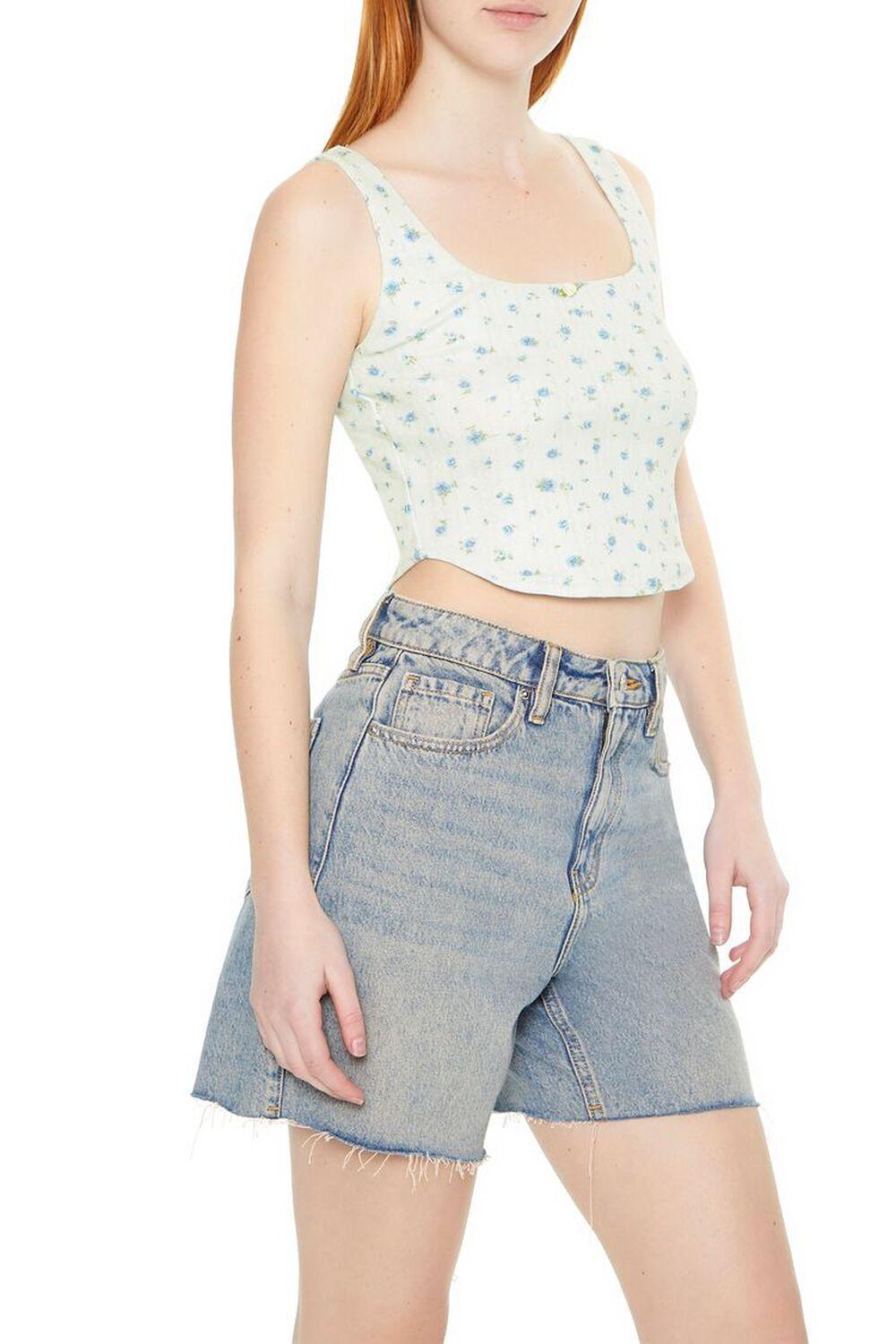 Cropped Floral Print Tank Top | Forever 21 Product Image