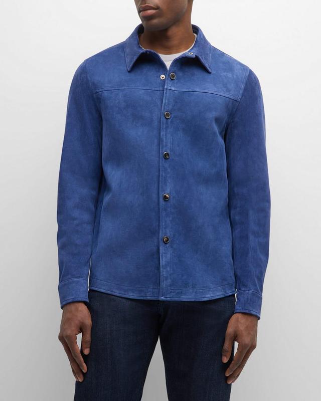 Mens Suede Overshirt Product Image