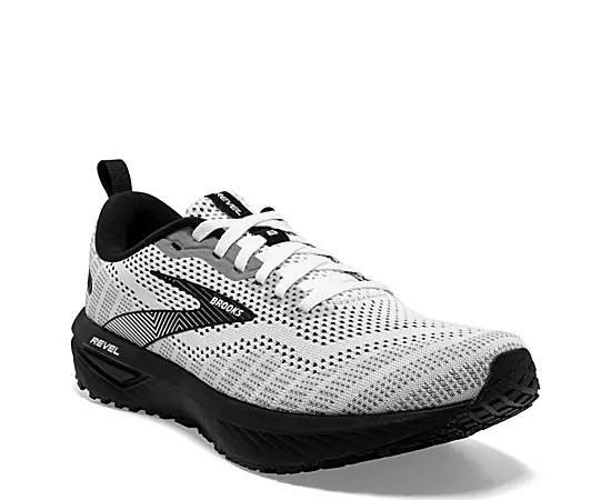 Brooks Womens Revel 6 - Walking Shoes White/Black Product Image