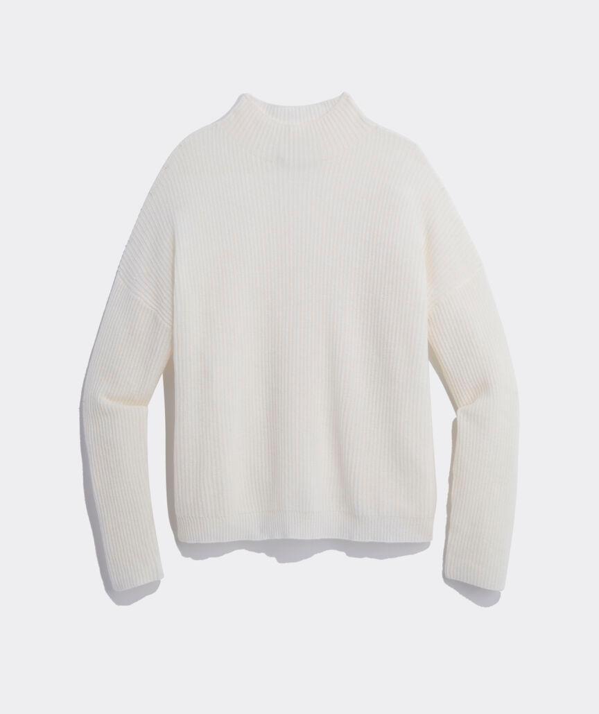 Seaspun Cashmere Ribbed Mockneck Sweater Product Image