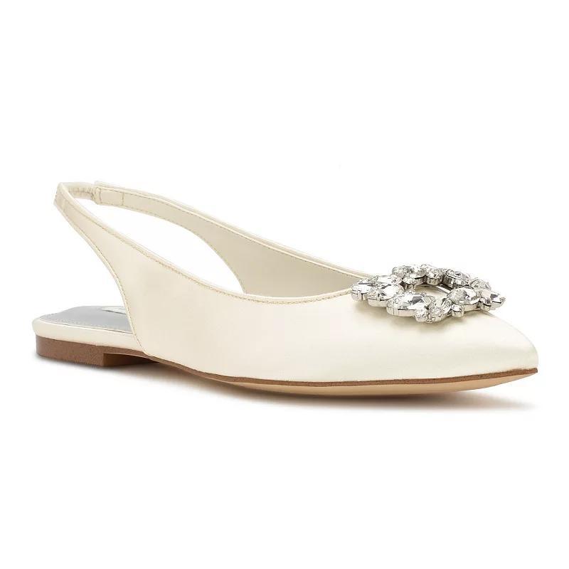 Nine West Blingy 7 (Ivory Satin) Women's Shoes Product Image