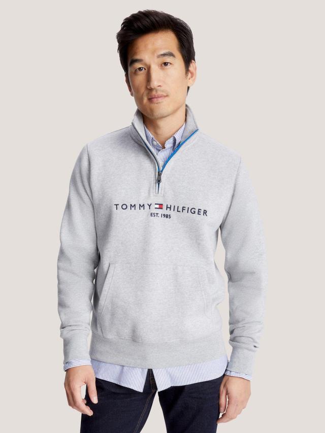 Tommy Hilfiger Men's Tommy Logo Quarter-Zip Sweatshirt Product Image