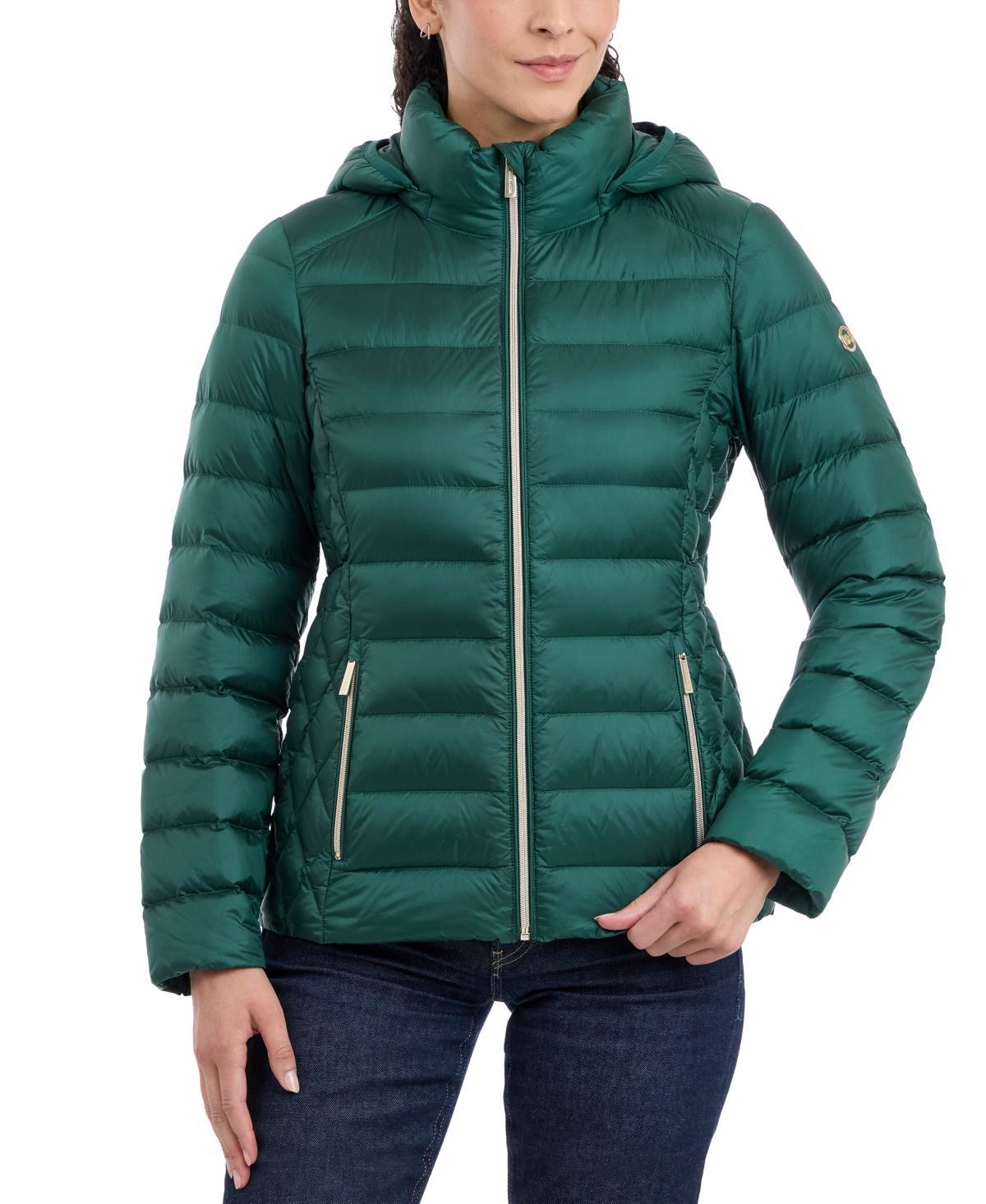 Michael Michael Kors Womens Hooded Packable Down Puffer Coat, Created for Macys Product Image