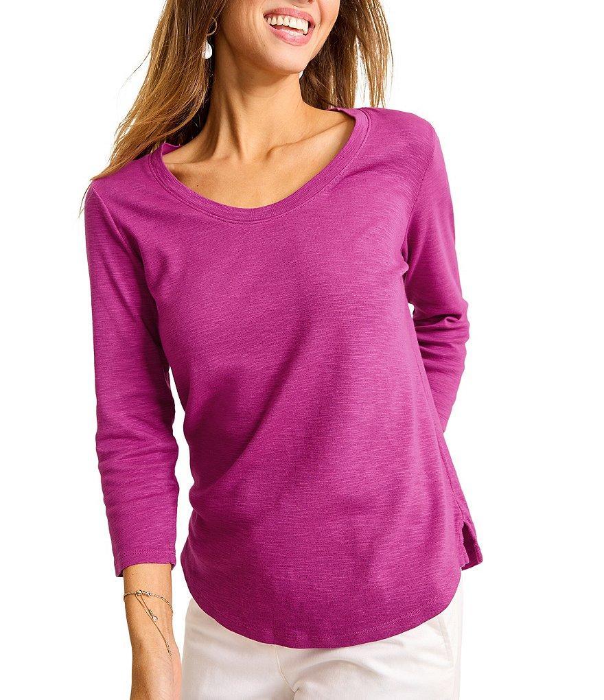 Tommy Bahama Ashby Isles Knit Scoop Neck 3/4 Sleeve T-Shirt Product Image