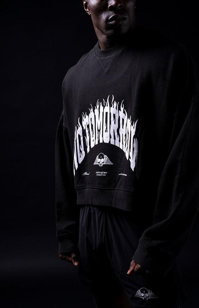 Civil Men's x No Tomorrow Odin Oversized Cropped Crew Neck Sweatshirt Product Image