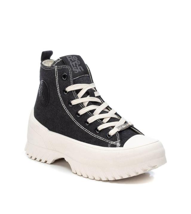 Xti Womens Canvas Platform High-Top Sneakers By Product Image