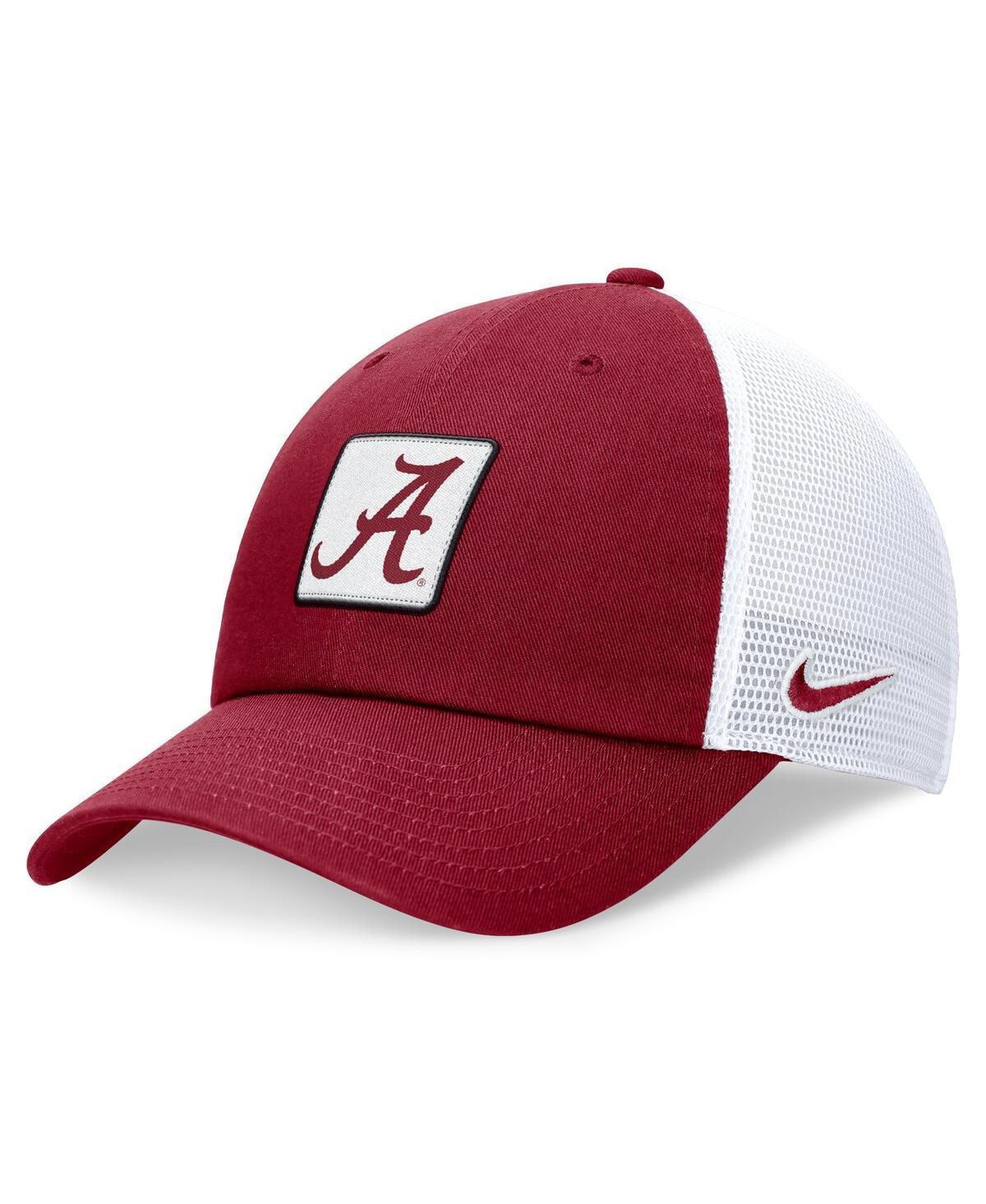 Nike Mens Crimson Alabama Crimson Tide Primetime Club Trucker Adjustable Hat - Crimson, White Product Image