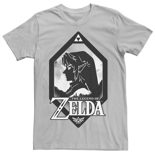 Mens Nintendo Zelda Link Side Profile Diamond Tee Product Image