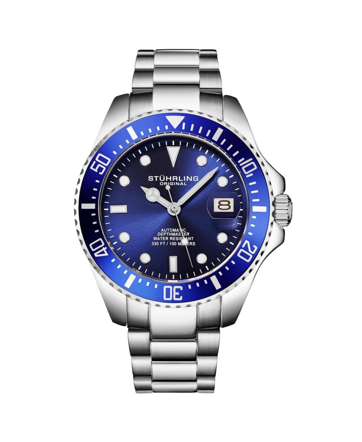 Mens Japanese Seiko NH35 Automatic Self Wind Movement Diver Watch, Stainless Steel Bracelet Product Image