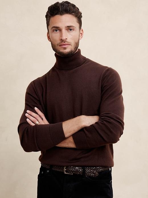 Merino Wool Turtleneck Sweater Product Image