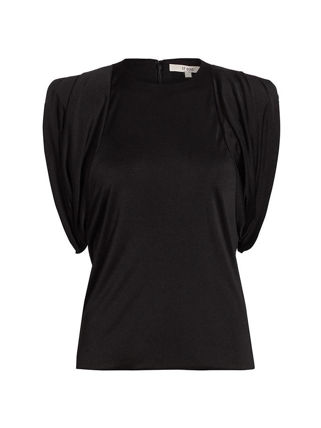 Womens Draped Shoulder Top Product Image