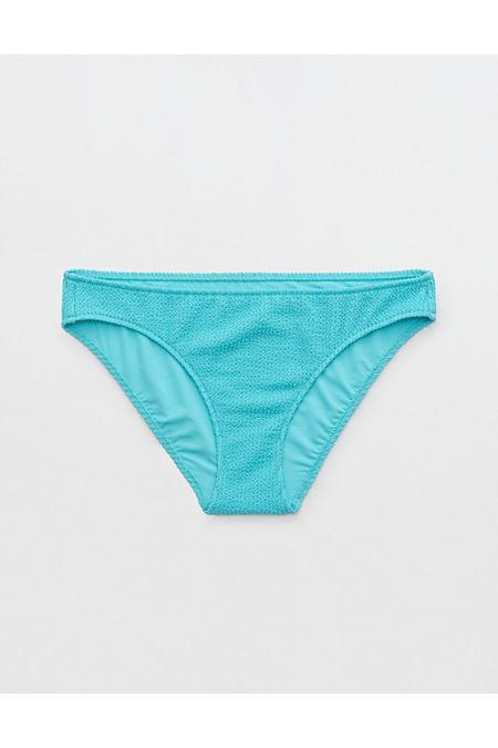 Aerie Shine Crinkle Full Coverage Bikini Bottom Women's Product Image