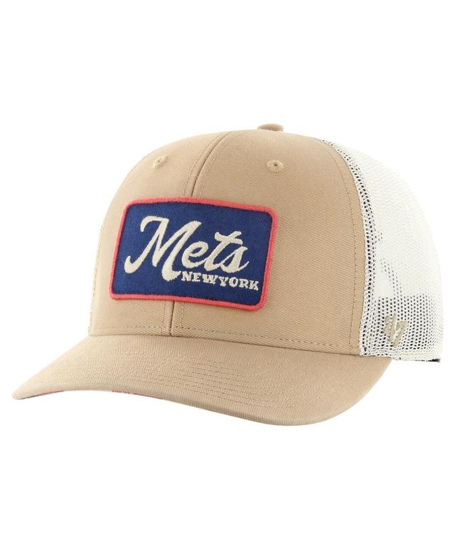 47 Brand Mens Khaki New York Mets Glory Daze Trucker Adjustable Hat Product Image