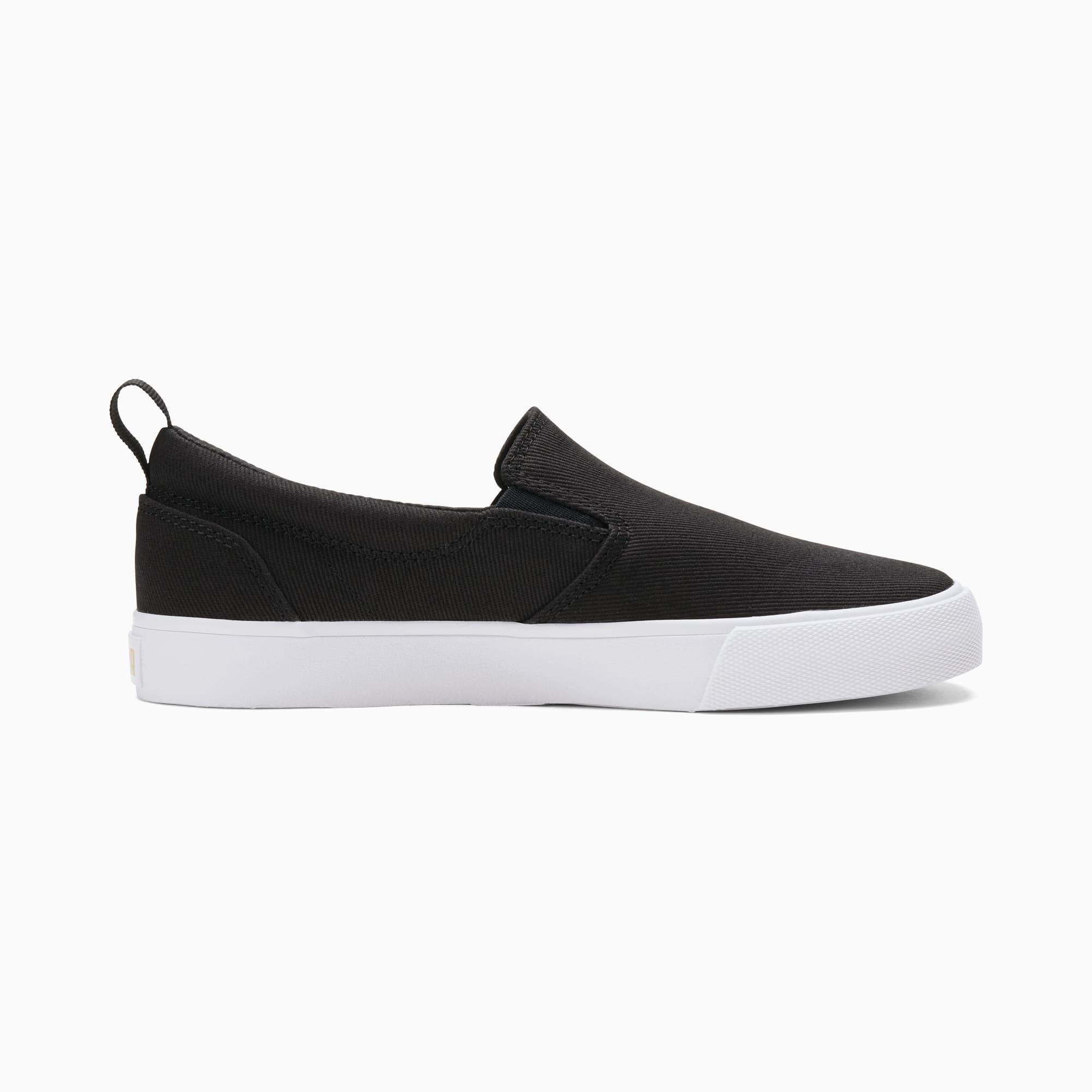 PUMA Bari Slip-On Comfort Women's Shoes in Black/Team Gold Product Image